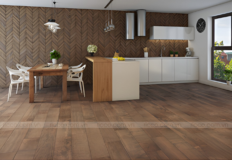 mẫu gạch thanh vân gỗ màu nâu đậm