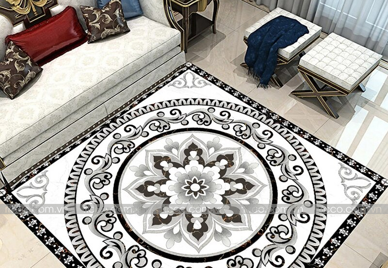 gạch thảm có kích thước, màu sắc và hoạ tiết rất đa dạng