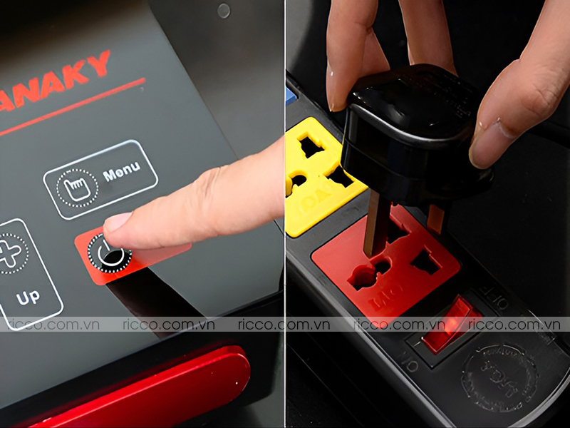 không nên rút điện bếp ra ngay khi nấu xong