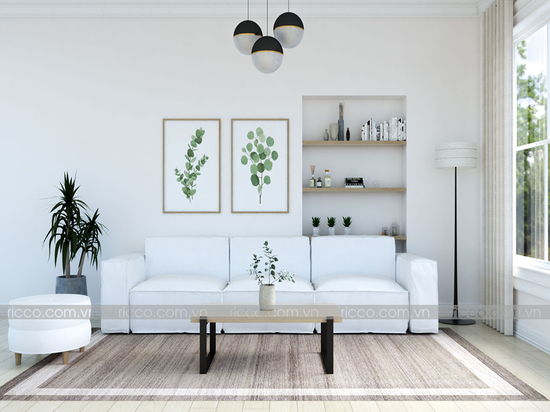 Sofa trắng thanh lịch