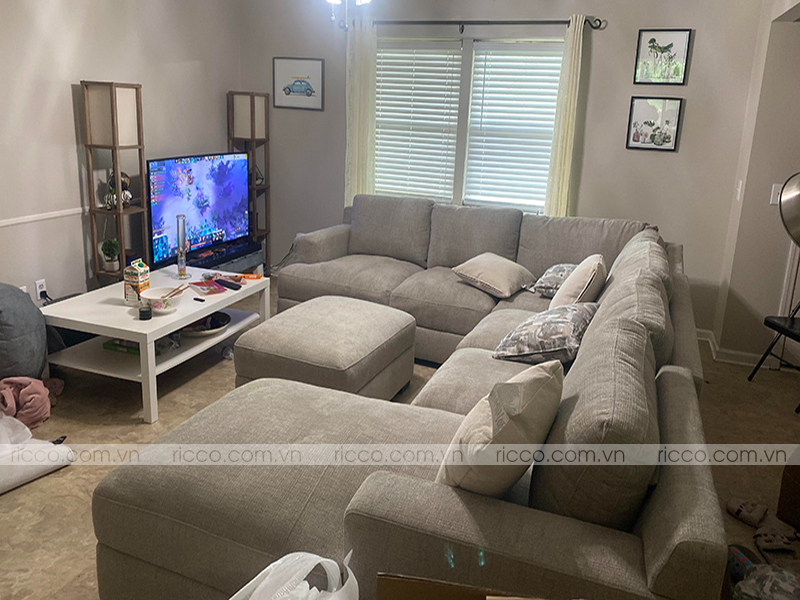 chọn sai kích thước sofa phòng khách