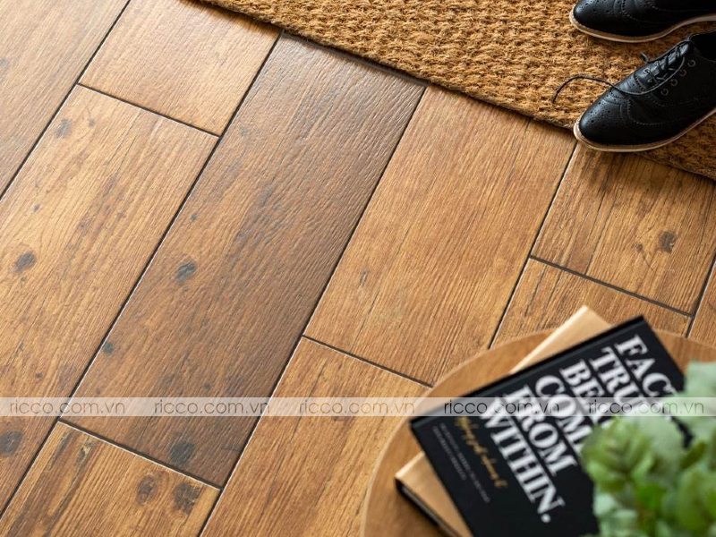 gạch có họa tiết tự nhiên trông như gỗ thật